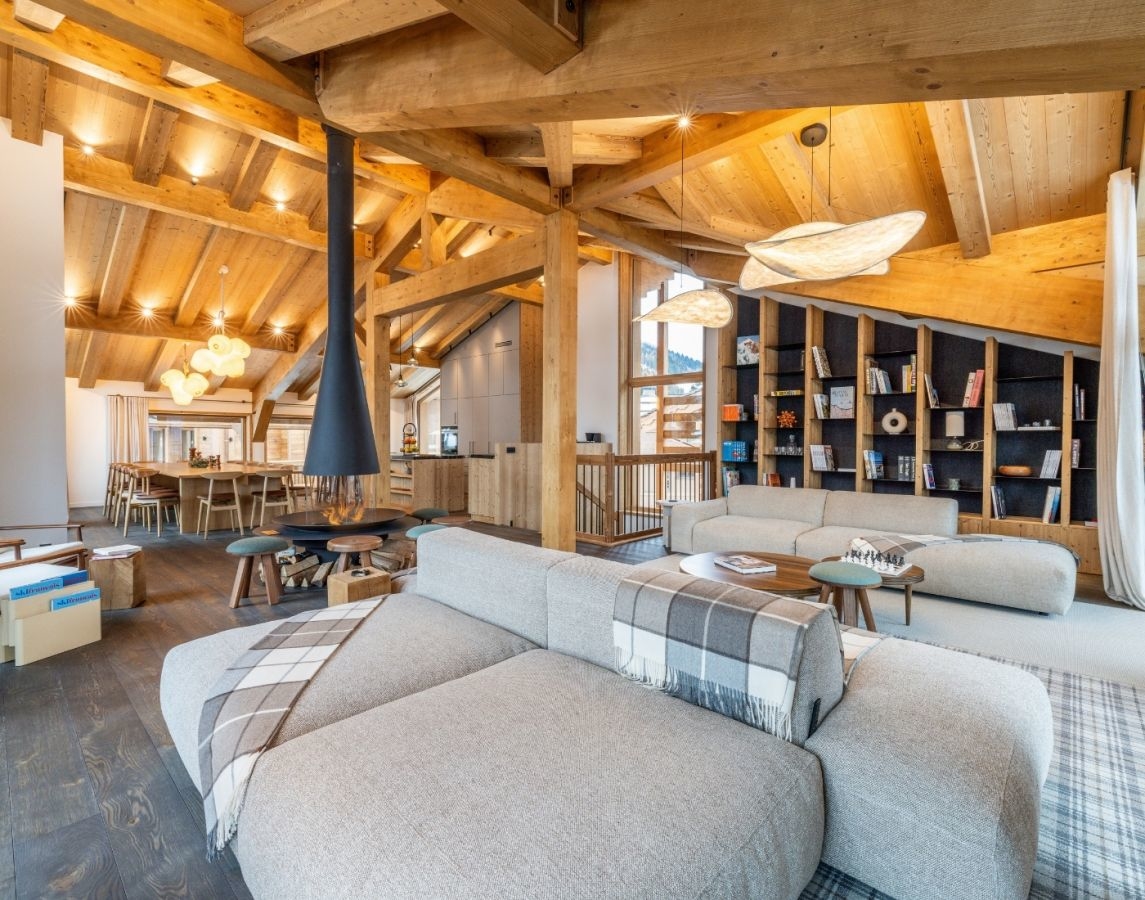 Espace de vie - Chalet Khoton - Courchevel Le Praz